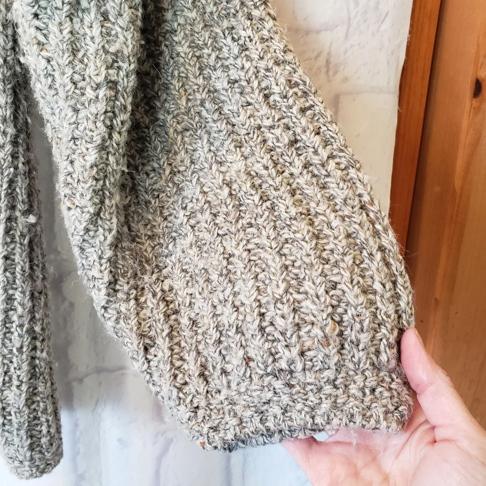 L.L. Bean Women's Textured Knit Cardigan - Gray - Picture 5 of 6